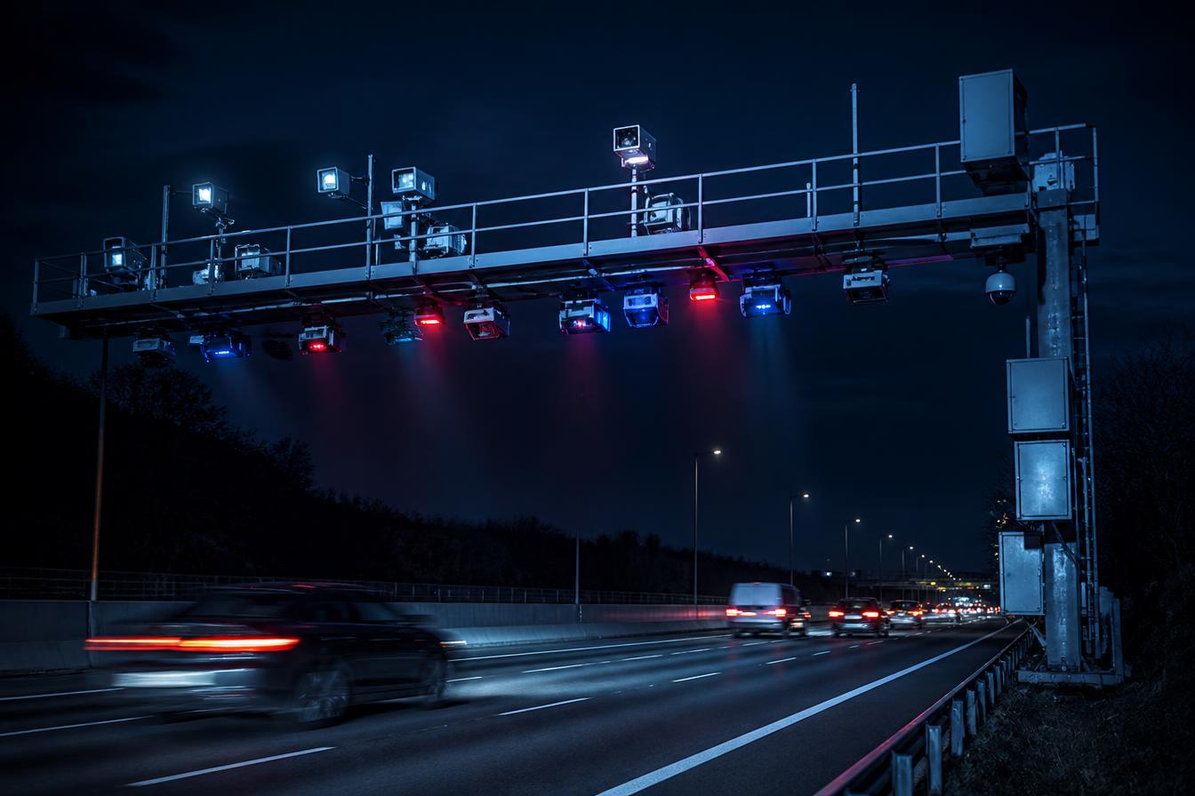 ANPR and smart transport infrastructure operating on a national road
